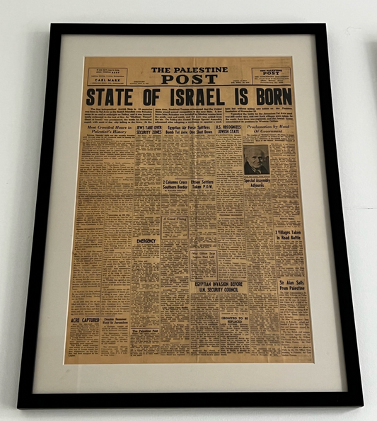 Original The Palestine Post: "State of Israel is Born"