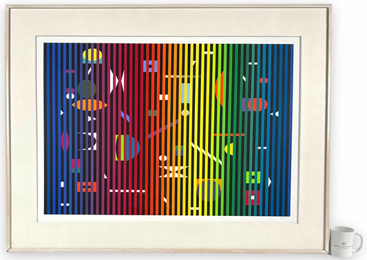 Yaacov Agam "Fond Marin" Serigraph